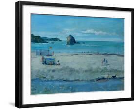 Thurlestone Rock , Devon, 2016-Jennifer Wright-Framed Giclee Print