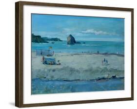 Thurlestone Rock , Devon, 2016-Jennifer Wright-Framed Giclee Print