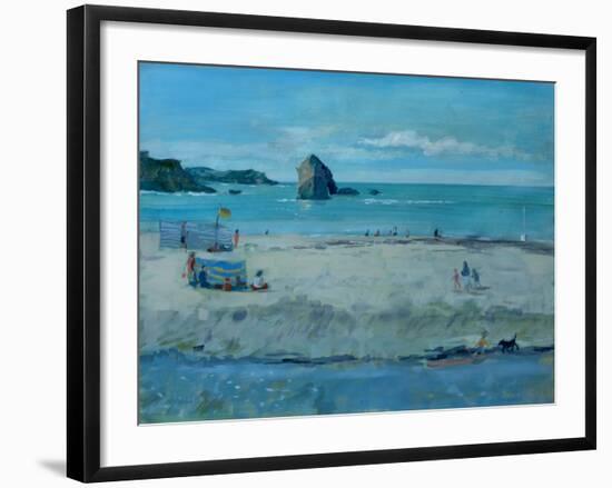 Thurlestone Rock , Devon, 2016-Jennifer Wright-Framed Giclee Print