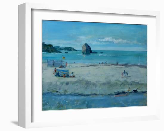 Thurlestone Rock , Devon, 2016-Jennifer Wright-Framed Giclee Print