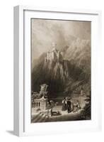 Thurnburg Castle, Engraved by J.T. Willmore, Illustration from 'The Pilgrims of the Rhine'…-David Roberts-Framed Giclee Print