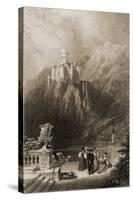 Thurnburg Castle, Engraved by J.T. Willmore, Illustration from 'The Pilgrims of the Rhine'…-David Roberts-Stretched Canvas