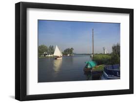 Thurne Broad, Norfolk, England, United Kingdom-Charles Bowman-Framed Photographic Print