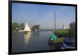 Thurne Broad, Norfolk, England, United Kingdom-Charles Bowman-Framed Photographic Print