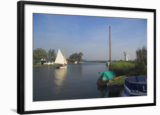 Thurne Broad, Norfolk, England, United Kingdom-Charles Bowman-Framed Premium Photographic Print