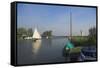 Thurne Broad, Norfolk, England, United Kingdom-Charles Bowman-Framed Stretched Canvas