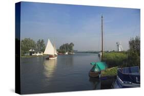 Thurne Broad, Norfolk, England, United Kingdom-Charles Bowman-Stretched Canvas