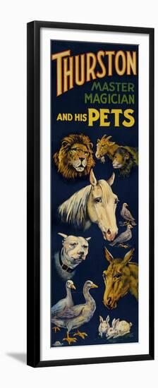 Thurston, and His Pets-null-Framed Premium Giclee Print