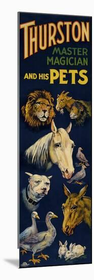 Thurston, and His Pets-null-Mounted Premium Giclee Print