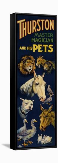 Thurston, and His Pets-null-Framed Stretched Canvas