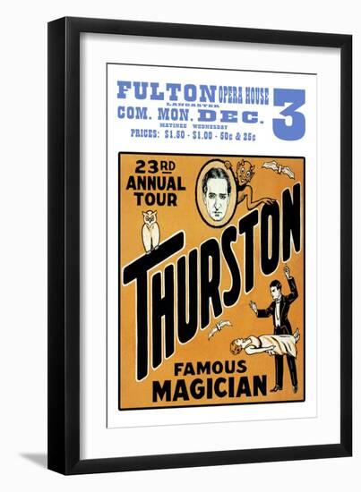 Thurston, Famous Magician 23rd Annual Tour-null-Framed Art Print