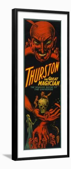 Thurston "Great Magician Show of the Universe" Poster-Lantern Press-Framed Art Print