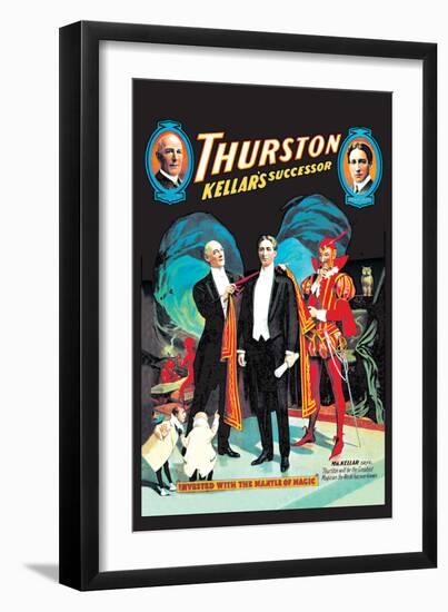 Thurston, Kellar's Successor-null-Framed Art Print