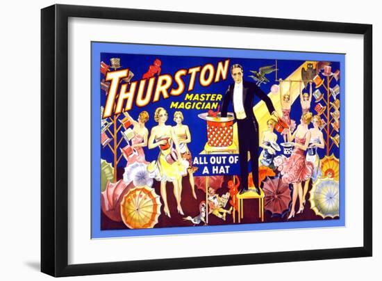 Thurston, Master Magician All Out of a Hat-null-Framed Art Print