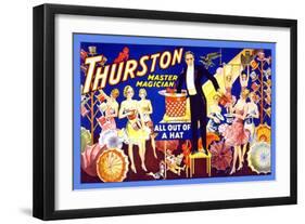 Thurston, Master Magician All Out of a Hat-null-Framed Art Print