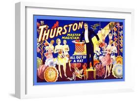 Thurston, Master Magician All Out of a Hat-null-Framed Art Print