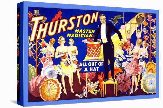 Thurston, Master Magician All Out of a Hat-null-Stretched Canvas