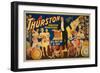 Thurston, Master Magician "Out of a Hat" Magic Poster-Lantern Press-Framed Art Print