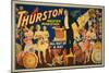 Thurston, Master Magician "Out of a Hat" Magic Poster-Lantern Press-Mounted Art Print