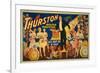 Thurston, Master Magician "Out of a Hat" Magic Poster-Lantern Press-Framed Art Print