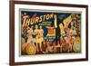 Thurston, Master Magician "Out of a Hat" Magic Poster-Lantern Press-Framed Art Print