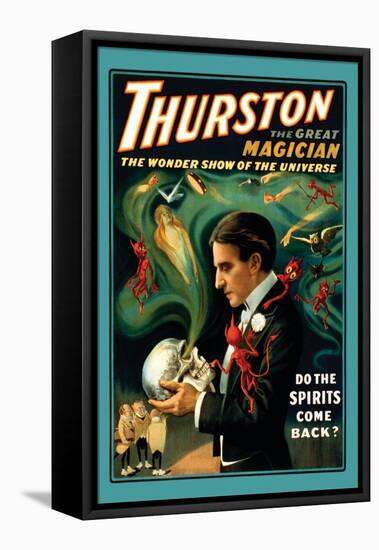 Thurston the Great Magician: Do the Spirits Come Back?-null-Framed Stretched Canvas