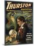 Thurston the Great Magician Holding Skull Magic Poster-Lantern Press-Mounted Art Print