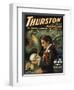 Thurston the Great Magician Holding Skull Magic Poster-Lantern Press-Framed Premium Giclee Print