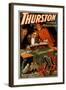 Thurston the Great Magician with Devil Magic Poster-Lantern Press-Framed Art Print