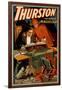 Thurston the Great Magician with Devil Magic Poster-Lantern Press-Framed Art Print