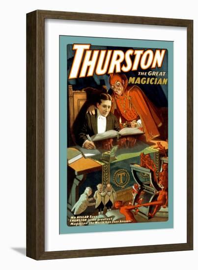 Thurston: The Great Magician-null-Framed Art Print