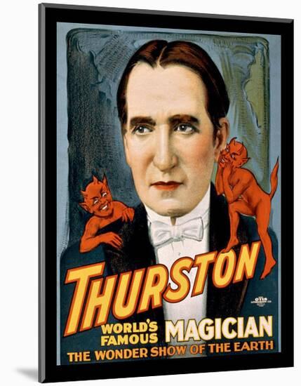 Thurston World Famous Magician-null-Mounted Giclee Print