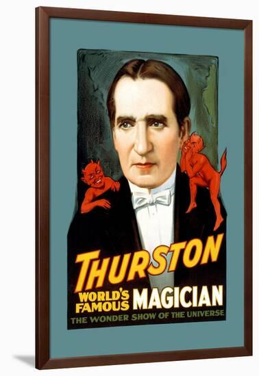 Thurston, World's Famous Magician the Wonder Show of the Universe-null-Framed Art Print