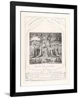 Thus Did Job Continually, 1825-William Blake-Framed Giclee Print