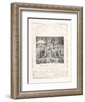 Thus Did Job Continually, 1825-William Blake-Framed Giclee Print