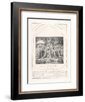 Thus Did Job Continually, 1825-William Blake-Framed Giclee Print