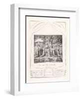 Thus Did Job Continually, 1825-William Blake-Framed Giclee Print