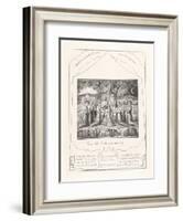 Thus Did Job Continually, 1825-William Blake-Framed Giclee Print