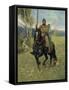 Thus it Was That Parsifal Began His Pilgrimage-Ferdinand Lecke-Framed Stretched Canvas