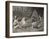 Thus the Birch Canoe was Builded... In the Bosom of the Forest, from The Song of Hiawatha by Henry-Frederic Sackrider Remington-Framed Giclee Print