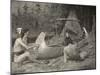 Thus the Birch Canoe was Builded... In the Bosom of the Forest, from The Song of Hiawatha by Henry-Frederic Sackrider Remington-Mounted Giclee Print