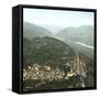 Thusis (Switzerland), Overview and the Valley of the Rhine, Circa 1865-Leon, Levy et Fils-Framed Stretched Canvas