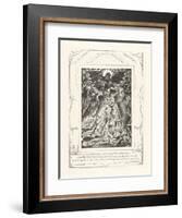 Thy Sons and Thy Daughters Were Eating and Drinking Wine, 1825-William Blake-Framed Giclee Print