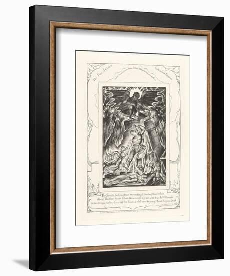 Thy Sons and Thy Daughters Were Eating and Drinking Wine, 1825-William Blake-Framed Giclee Print