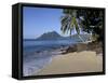 Ti Coco Beach, Baie De La Chery (Chery Bay), Martinique, West Indies, Caribbean, Central America-Guy Thouvenin-Framed Stretched Canvas