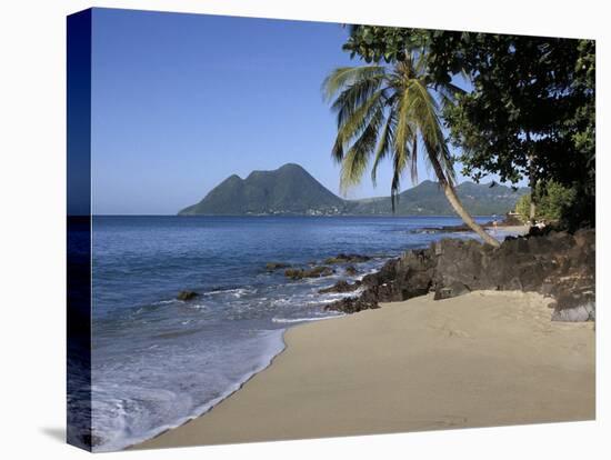 Ti Coco Beach, Baie De La Chery (Chery Bay), Martinique, West Indies, Caribbean, Central America-Guy Thouvenin-Stretched Canvas