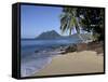 Ti Coco Beach, Baie De La Chery (Chery Bay), Martinique, West Indies, Caribbean, Central America-Guy Thouvenin-Framed Stretched Canvas
