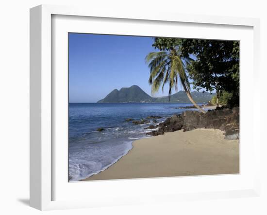 Ti Coco Beach, Baie De La Chery (Chery Bay), Martinique, West Indies, Caribbean, Central America-Guy Thouvenin-Framed Photographic Print