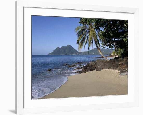 Ti Coco Beach, Baie De La Chery (Chery Bay), Martinique, West Indies, Caribbean, Central America-Guy Thouvenin-Framed Photographic Print