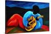 Ti-Jean le guitariste, 2008-Patricia Brintle-Stretched Canvas